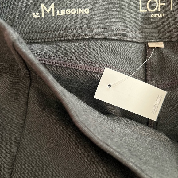 LOFT WOMENS LEGGING GRAY NWT SIZE M - Picture 5 of 6